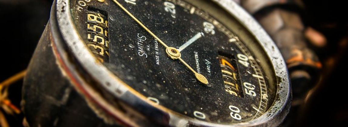 A vintage stopwatch