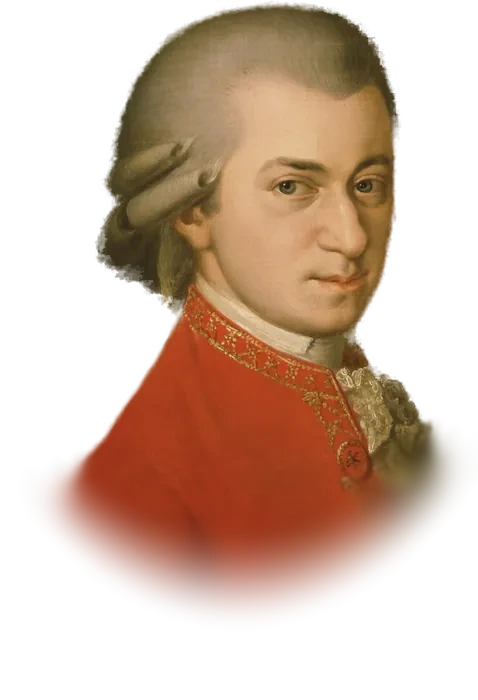 Posthumous portrait of Wolfgang Amadeus Mozart by Barbara Krafft, 1819