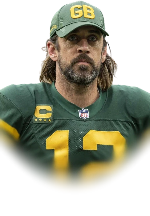 Aaron Rodgers of the Green Bay Packers after a game at Lambeau Field, October 24, 2021