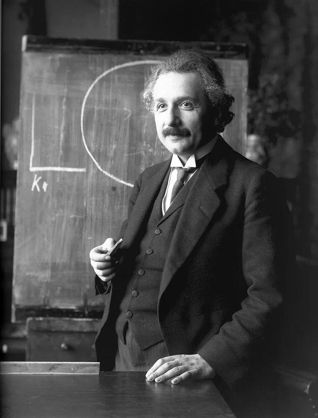 Albert Einstein photographed by Ferdinand Schmutzer in 1921
