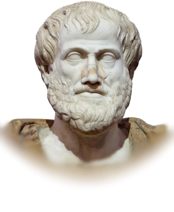 Marble portrait bust of Aristotle, a Roman copy of a Greek bronze attributed to Lysippos