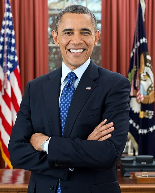 Official presidential portrait of Barack Obama, photographed by Pete Souza in 2012