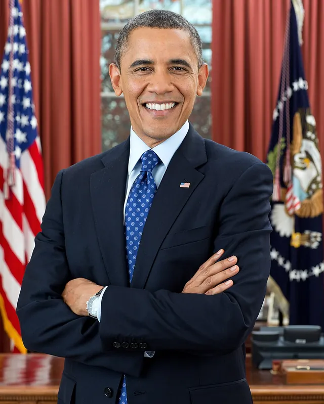 Official presidential portrait of Barack Obama, photographed by Pete Souza in 2012