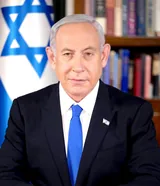 Benjamin Netanyahu in his official portrait, photographed on February 1, 2023