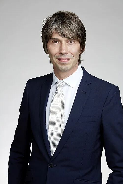 Brian Cox photographed in a studio portrait
