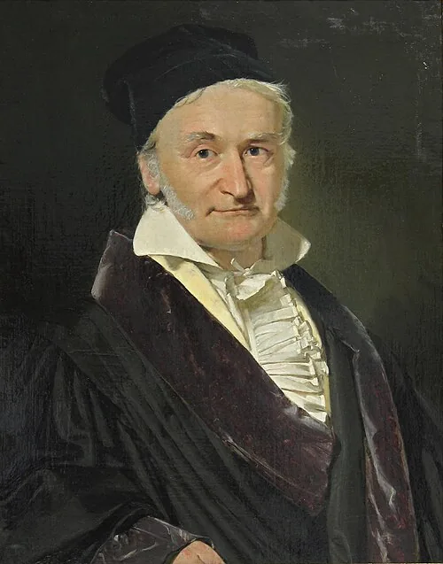 Carl Friedrich Gauss, oil portrait by Christian Albrecht Jensen, 1840