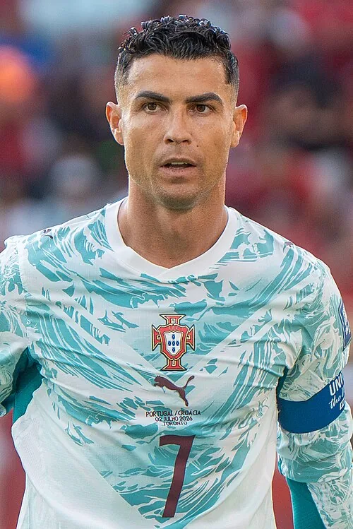 Cristiano Ronaldo playing for Portugal