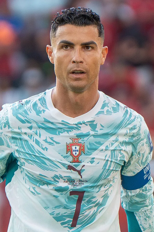 Cristiano Ronaldo playing for Portugal