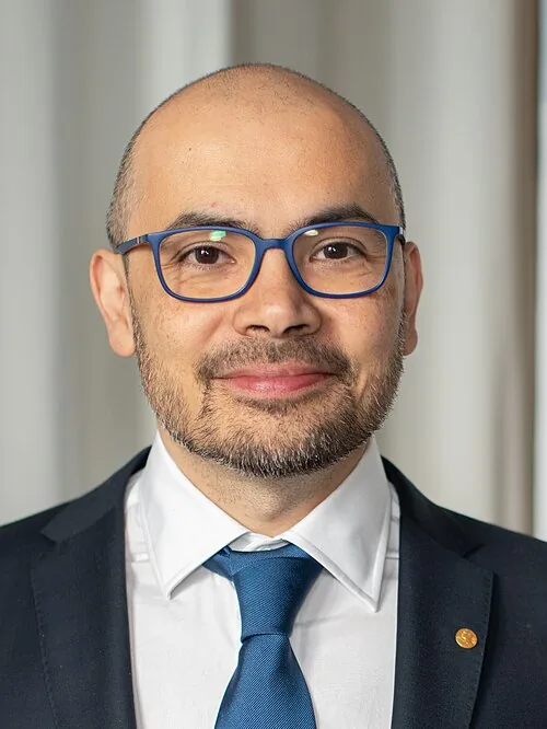 Demis Hassabis photographed after receiving the 2024 Nobel Prize in Chemistry