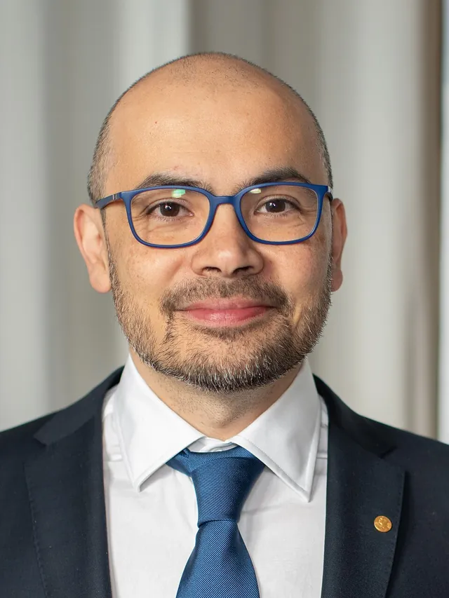 Demis Hassabis photographed after receiving the 2024 Nobel Prize in Chemistry