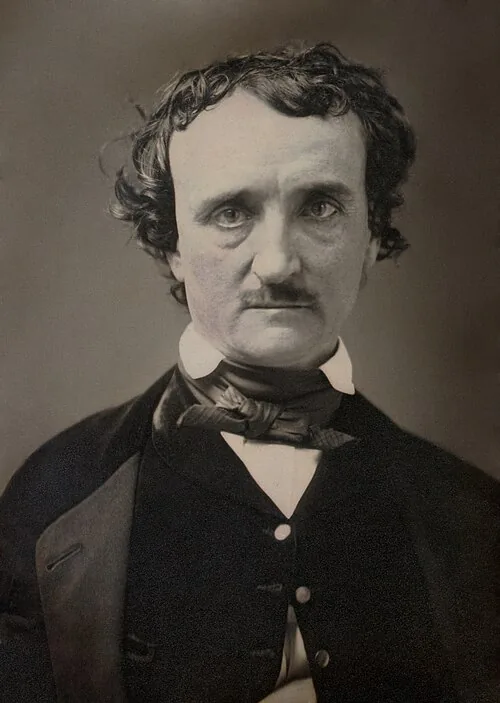 Edgar Allan Poe photographed in 1849, the year of his death