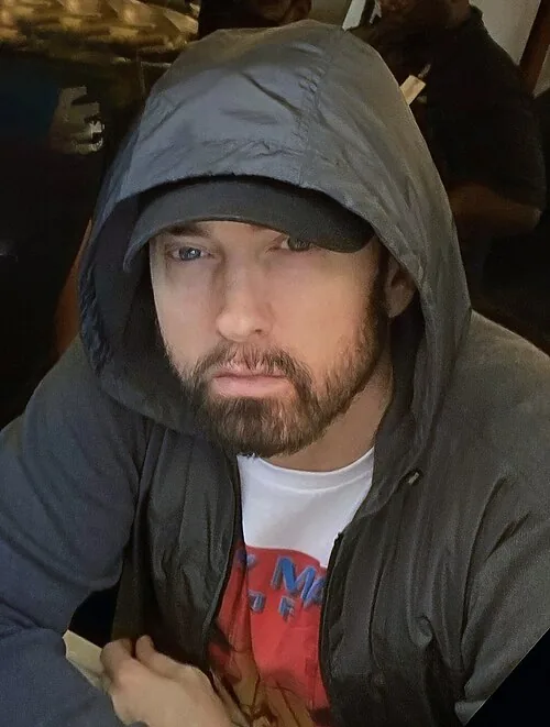 Eminem photographed in 2021