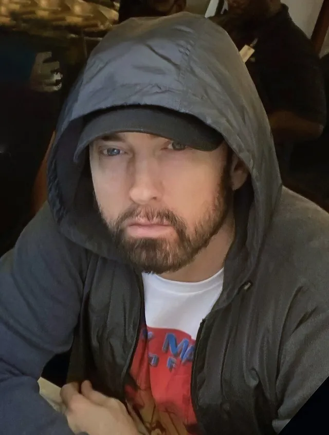 Eminem photographed in 2021