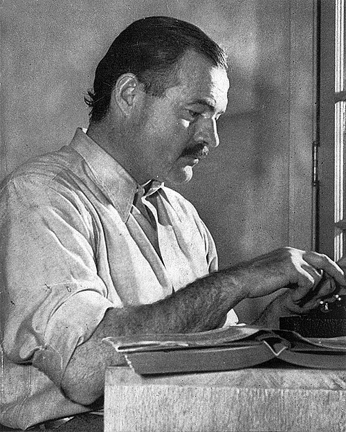 Ernest Hemingway, photographed by Lloyd Arnold