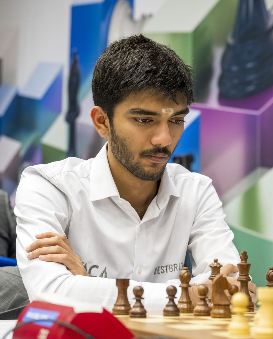 Gukesh Dommaraju at the Tata Steel Chess Tournament in January 2024