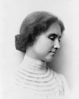 Helen Keller in profile in a photograph from 1904