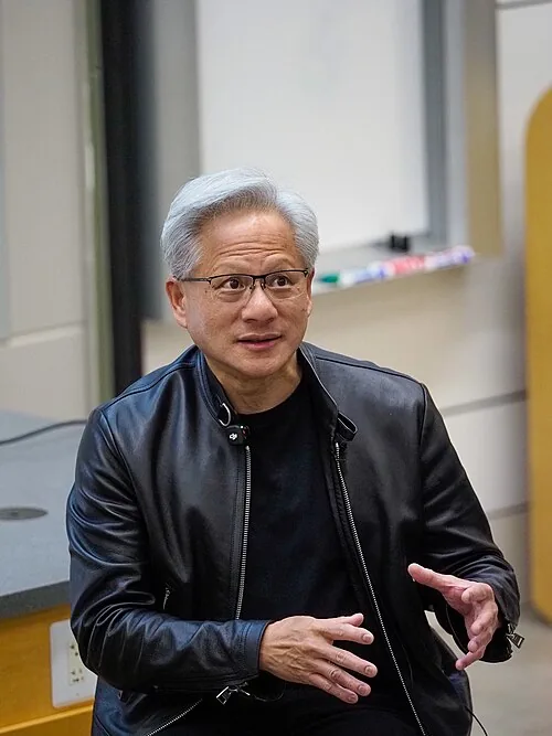 Jensen Huang speaking at Stanford University, April 2026