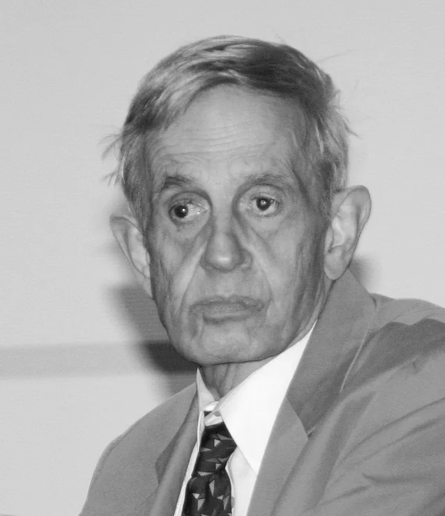 John Forbes Nash Jr. at a game theory symposium at the University of Cologne, November 2, 2006