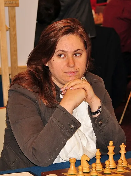 Judit Polgár photographed at a chess tournament in 2013