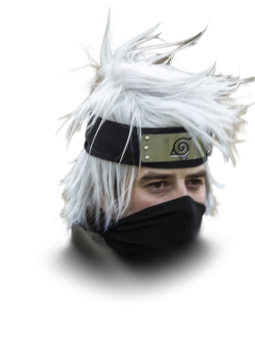 A cosplayer dressed as Kakashi Hatake from Naruto, photographed at MCM London Comic Con in May 2015