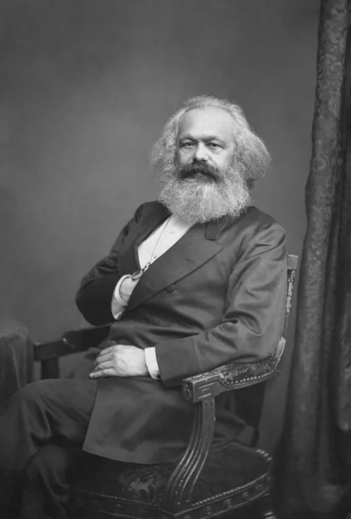 Karl Marx, photographed by John Jabez Edwin Mayall, 1875