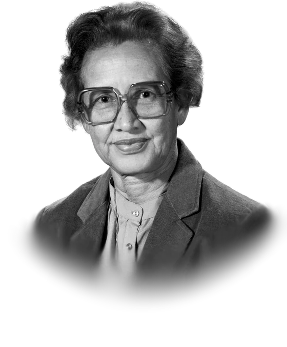 Katherine Johnson in a NASA portrait taken in 1983