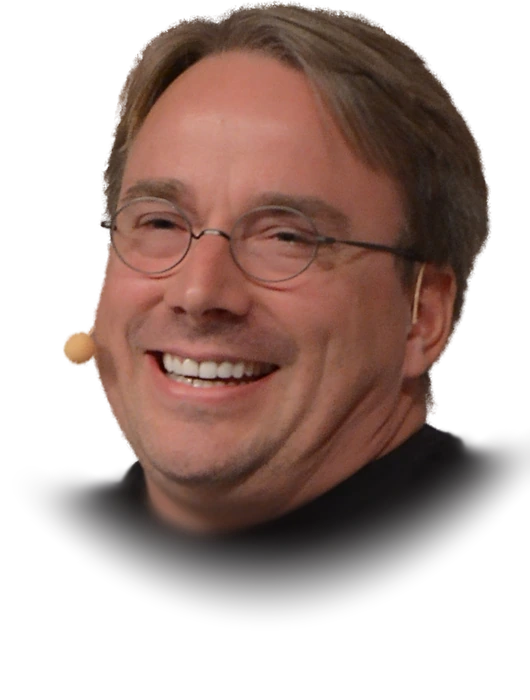 Linus Torvalds speaking at LinuxCon Europe, October 2014