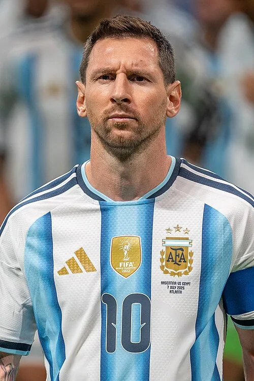 Lionel Messi playing for Argentina against Egypt, July 2026