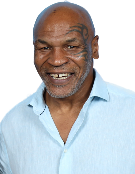 Mike Tyson at a GalaxyCon Austin photo op, 2023