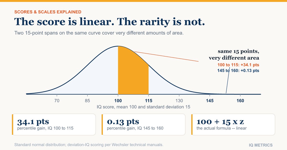 Is IQ Linear or Logarithmic? How the Scale Actually Works