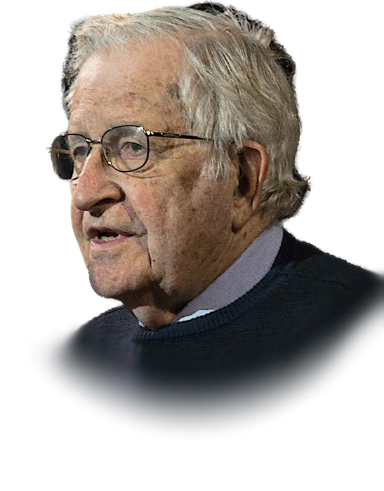 Noam Chomsky speaking in Amherst, Massachusetts, April 13, 2017