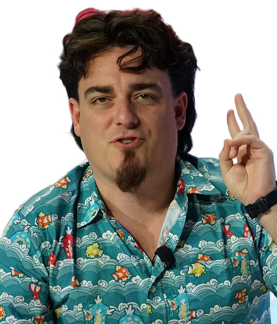 Palmer Luckey speaking on stage at CES 2026