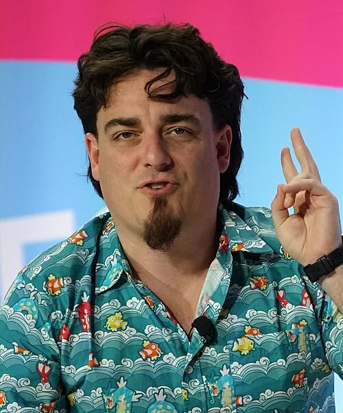 Palmer Luckey speaking on stage at CES 2026