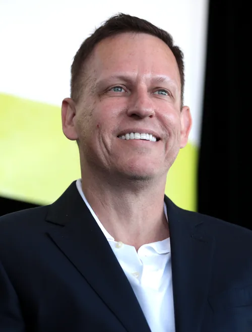 Peter Thiel speaking at an event in Scottsdale, Arizona