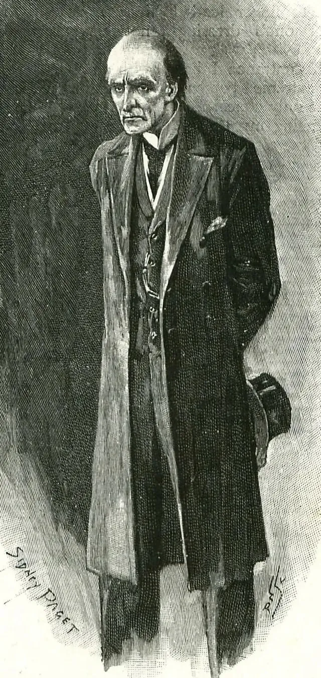 Professor Moriarty, illustration by Sidney Paget