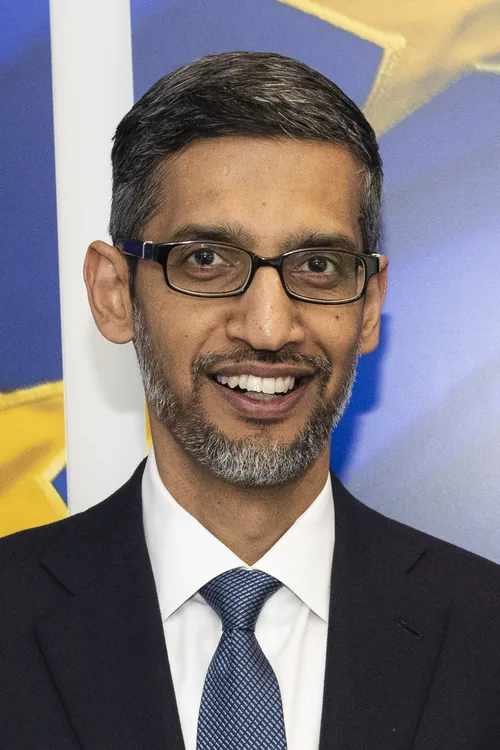 Sundar Pichai, chief executive of Google, photographed by the European Commission in May 2023
