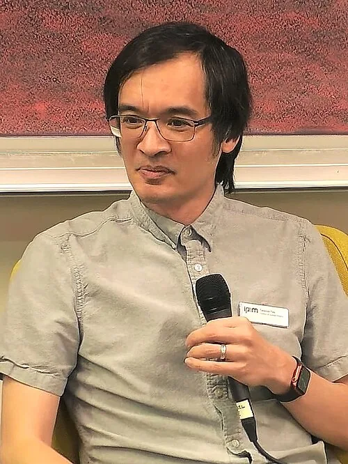 Terence Tao photographed at a 2026 IPAM fireside chat