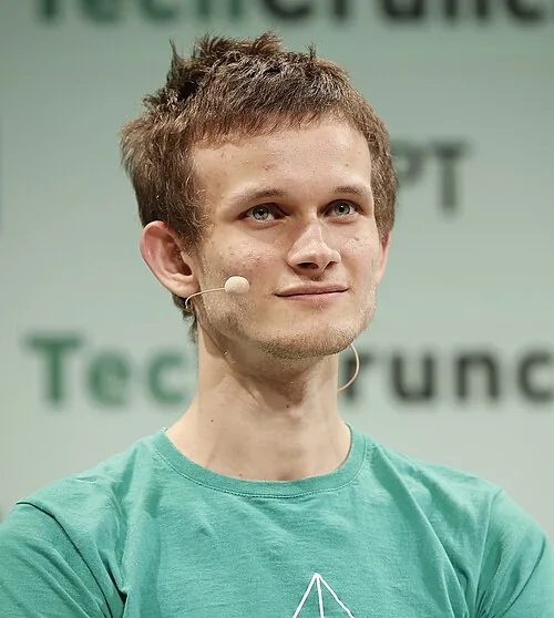 Vitalik Buterin, photographed at TechCrunch London in 2015