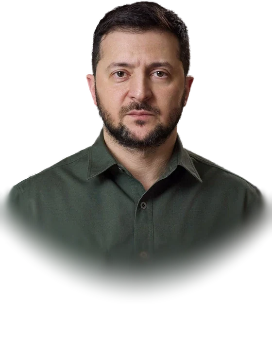 Official portrait of Ukrainian President Volodymyr Zelensky, 2022