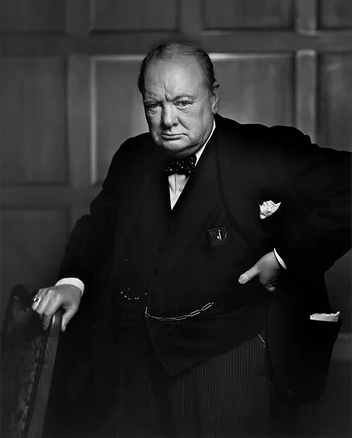 Winston Churchill photographed by Yousuf Karsh in Ottawa, December 1941