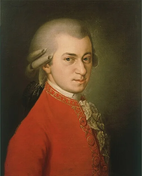 Posthumous portrait of Wolfgang Amadeus Mozart by Barbara Krafft, 1819