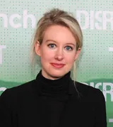 Elizabeth Holmes backstage at TechCrunch Disrupt San Francisco in September 2014