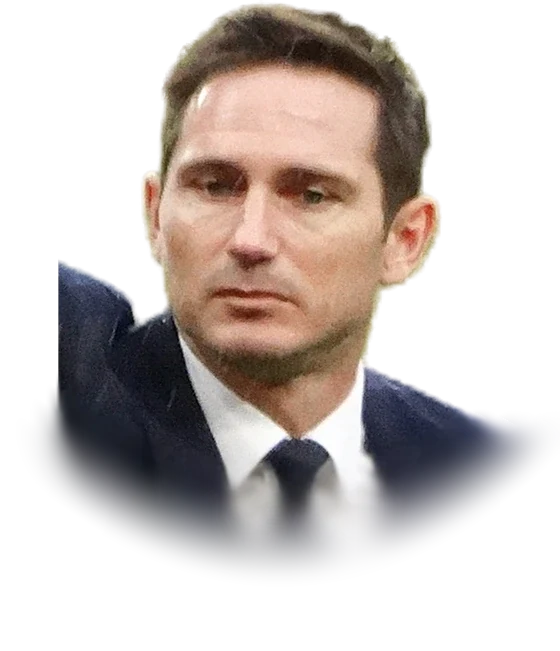 Frank Lampard in a dark suit, white shirt and dark tie in February 2017