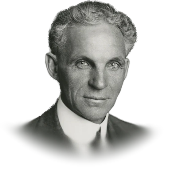 Henry Ford in a half-length studio portrait taken in 1915