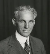 Henry Ford in a half-length studio portrait taken in 1915