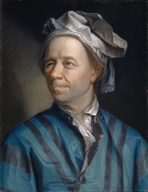 Portrait of Leonhard Euler painted by Jakob Emanuel Handmann in 1753