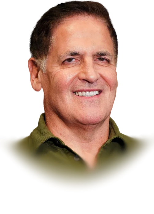 Mark Cuban smiling in a green polo shirt at PaleyFest in October 2023