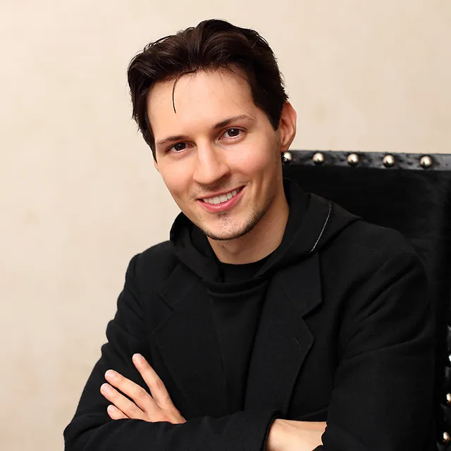 Pavel Durov seated with his arms crossed in a photograph from 2012