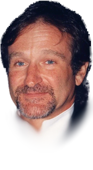 Robin Williams in a black dinner jacket and white shirt in Washington, D.C., in 1996