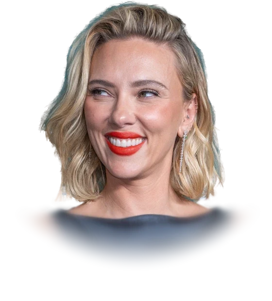 Scarlett Johansson smiling in a gray sleeveless top at the New York Film Festival in September 2026